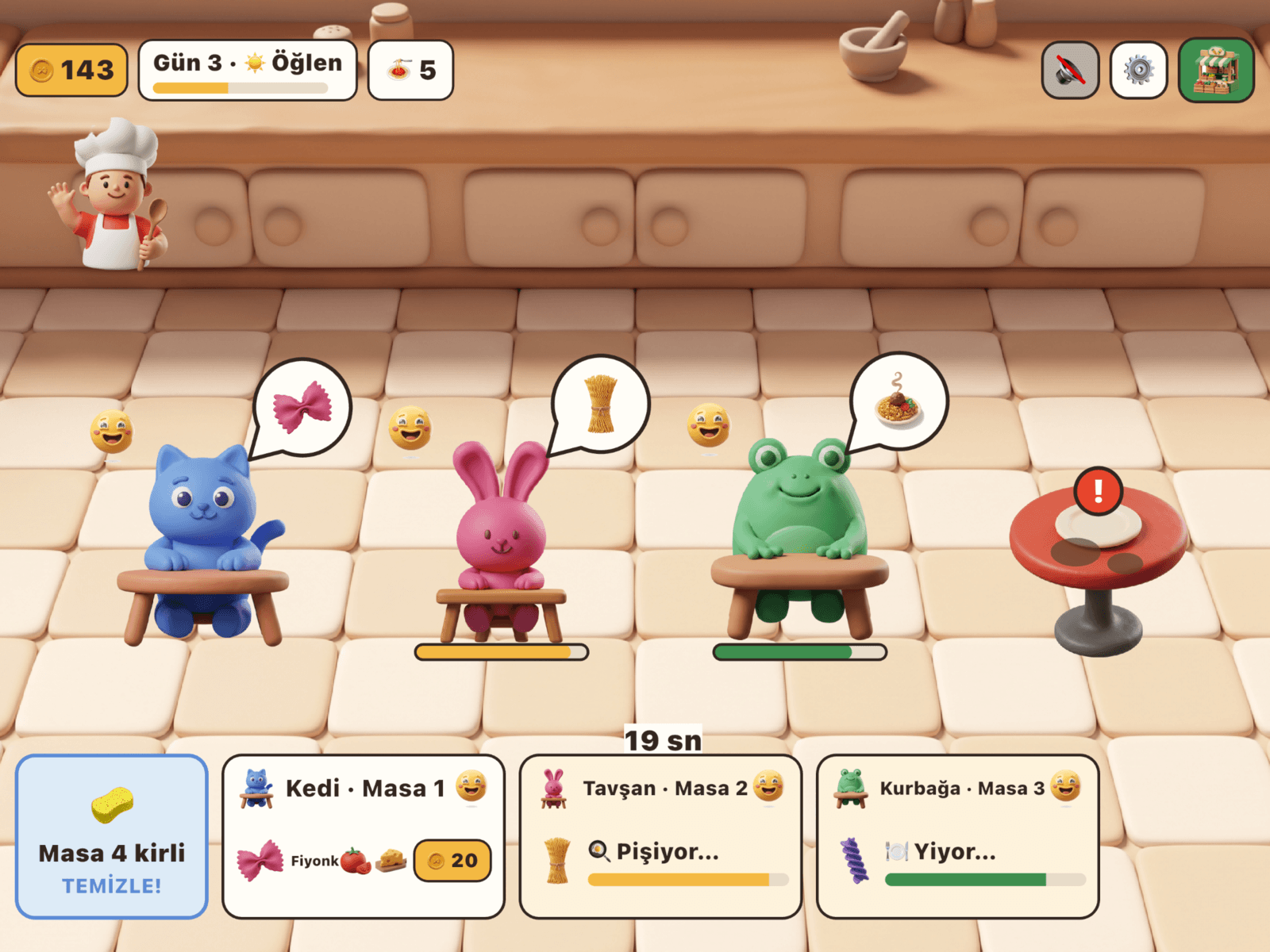 The Sweet Pasta restaurant floor