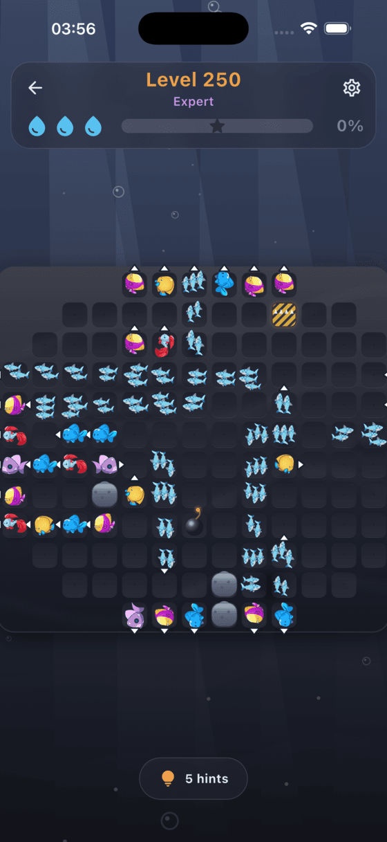 A busy expert Swish Game board